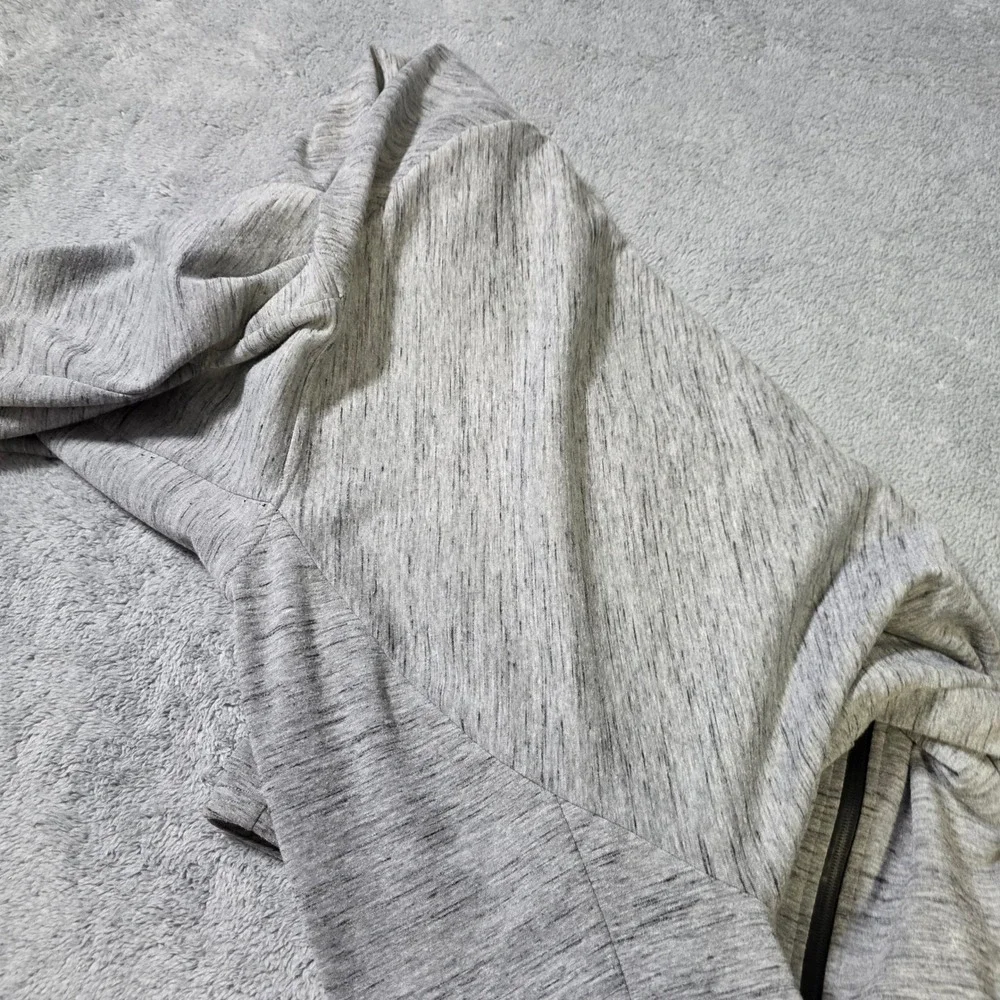 Champion‎ Mens L Full Zip Hoodie Gray Heathered Mesh Lined C9 Athletic Jacket